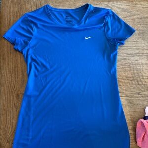 Nike Women's Bright Blue Dri-FIT Short Sleeve Tee